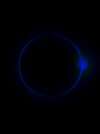 An indigo eclipse.